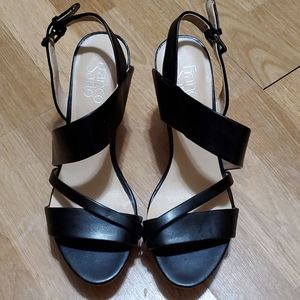 Franco Sarto 3-1/4" Wedged Sandal